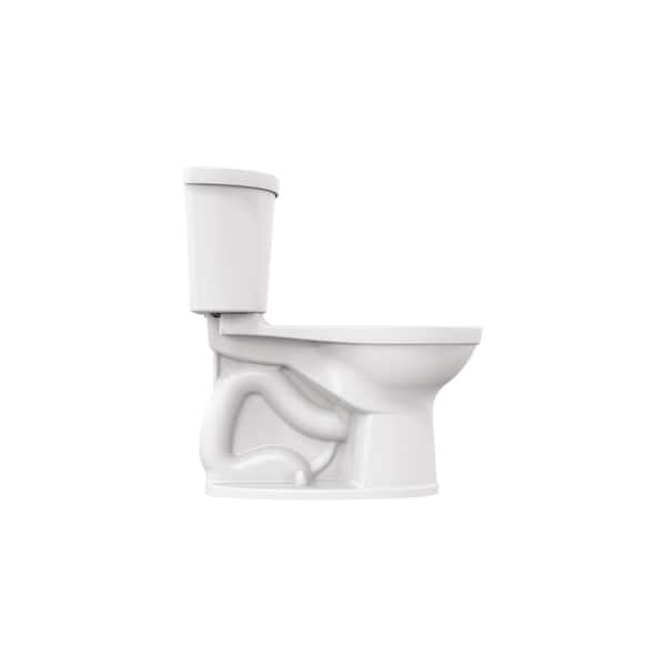 Champion Pro 2-Piece 1.28 GPF Single Flush Elongated Toilet in White, Seat  Not Included