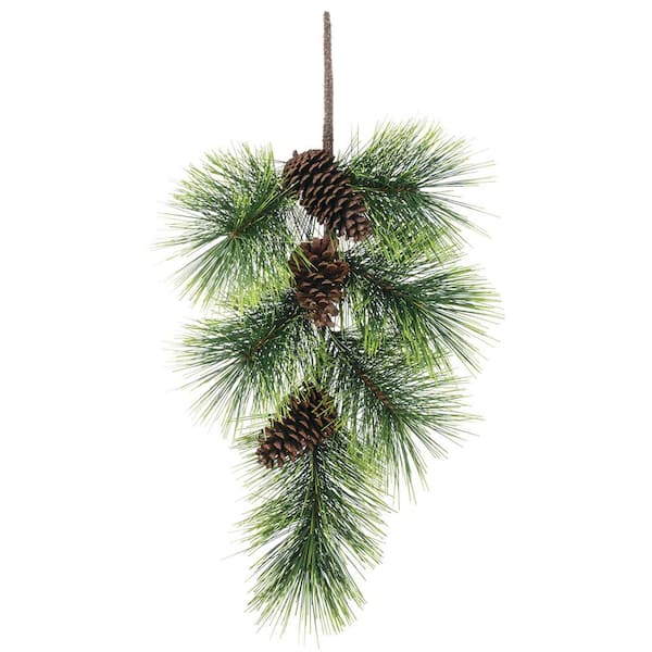 SULLIVANS 36" Artificial Green Jumbo Pine with Cones Spray