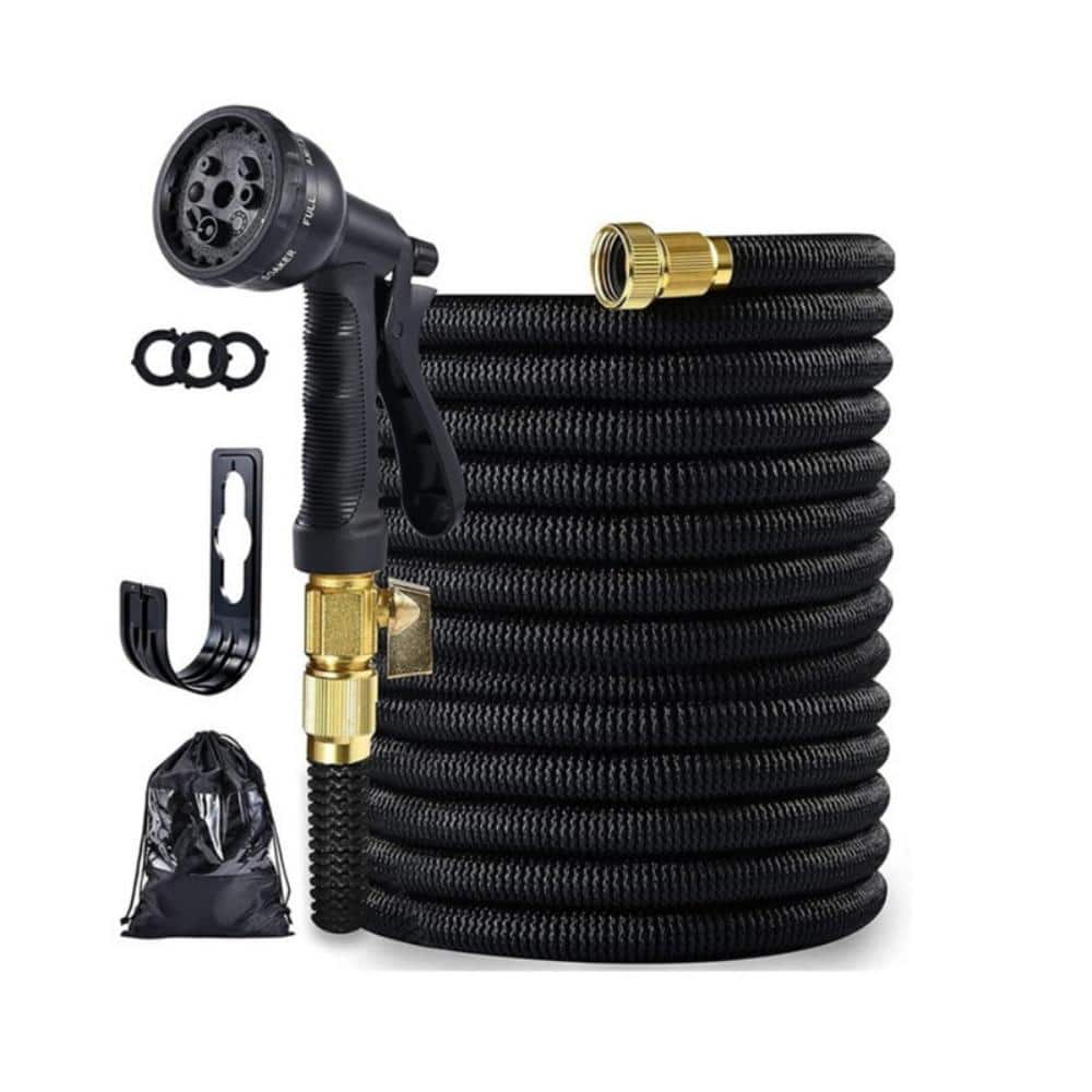 Wildaven 100 ft. Standard Expandable Water Hose Set with 8-Pattern