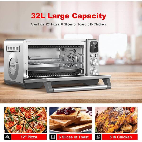 galanz 1.1 cuft 30l digital toaster oven with air fry