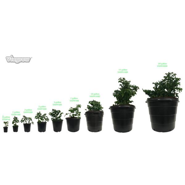Details about   15 Gal Plastic Round Nursery Trade Pots 51.71 liters 13.66 actual Durable 5 Pack 