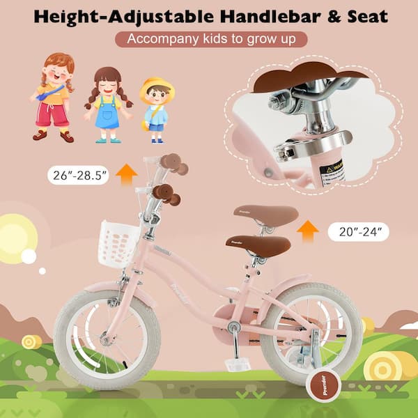 14 inch discount bike kid height