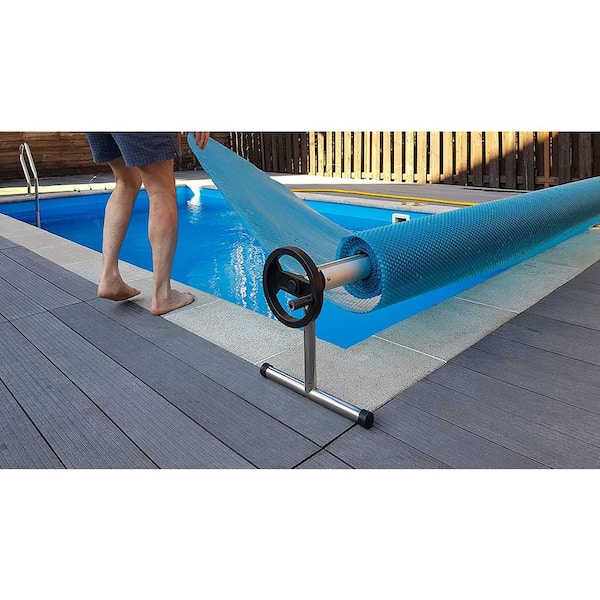 SunHeater Heavy Duty Pool Solar Blanket 12 ft. x 24 ft. Rectangular Blue In  Ground Solar Pool Cover 12 Mil SH1224M12 - The Home Depot