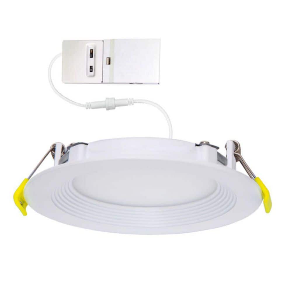 4 in. Adjustable CCT Aluminium Housing Non-IC Rated Dimmable Indoor Outdoor Integrated LED Recessed Baffle Trim price history on PriceWatchPro