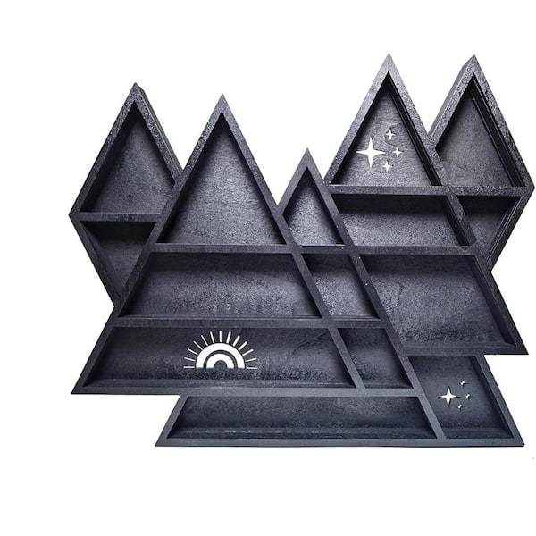 11.8 in. W x 1.2 in. D Black Mountain Floating Shelves Decorative Wall Shelf