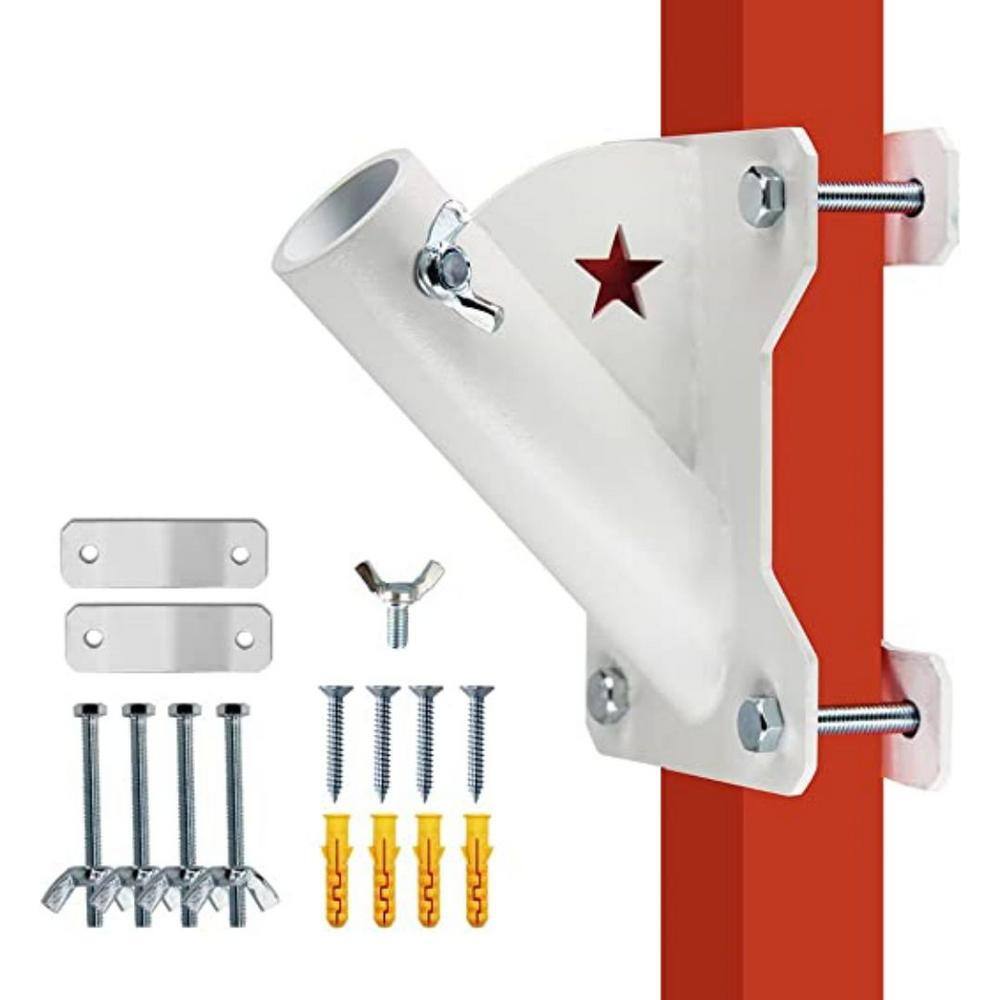 Cubilan Flag Pole Holder Flag Pole Bracket for 1 in. Dia Flag Pole Mount B0BFXRWQ79 The Home Depot