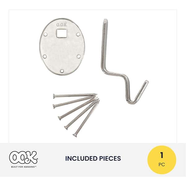 OOK 1-Pieces 200 lbs. No Stud Drywall Picture Hanging Hook HD Hanger (12-Pieces)  9984736 - The Home Depot