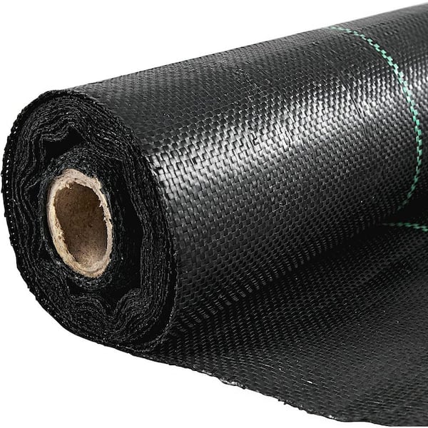6 ft. x 250 ft. Heavy Duty Woven Weed Barrier Landscape Fabric 4.1 oz. Ground Cover PP Material