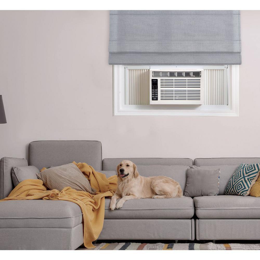 Whirlpool 8,000 BTU White Window-Mounted Air Conditioner with Remote