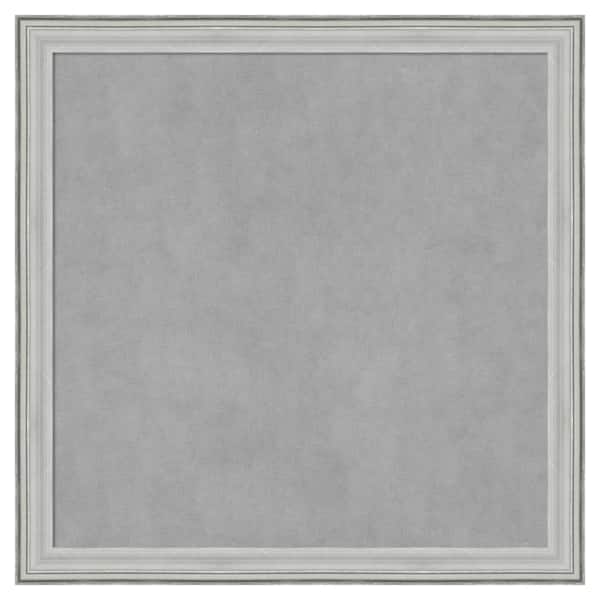 Bel Volto Silver 27 in. x 27 in. Framed Magnetic Board