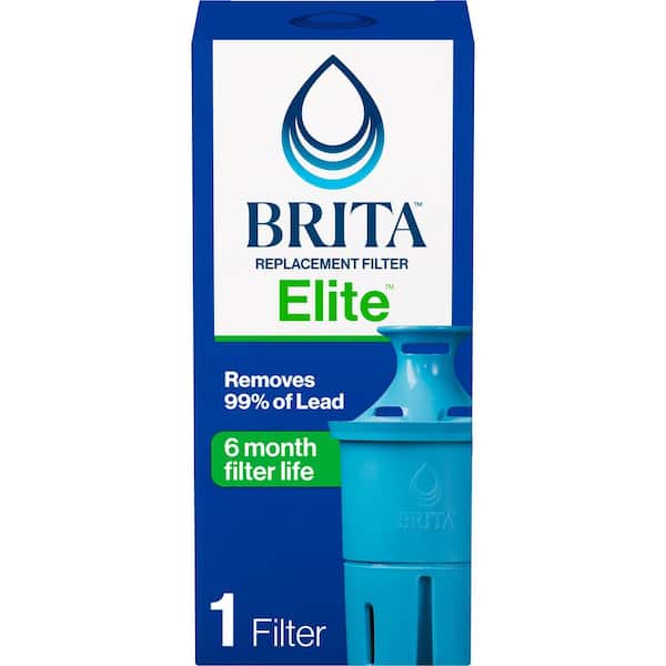 Elite Water Filter Replacement Cartridge for Water Pitcher and Dispensers, BPA Free, Reduces Lead