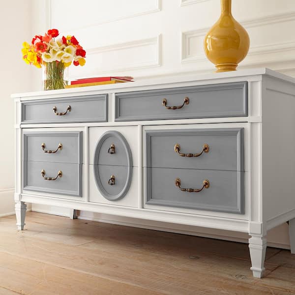 1 qt. #PPU24-19 Shark Fin Interior Chalk Decorative Paint