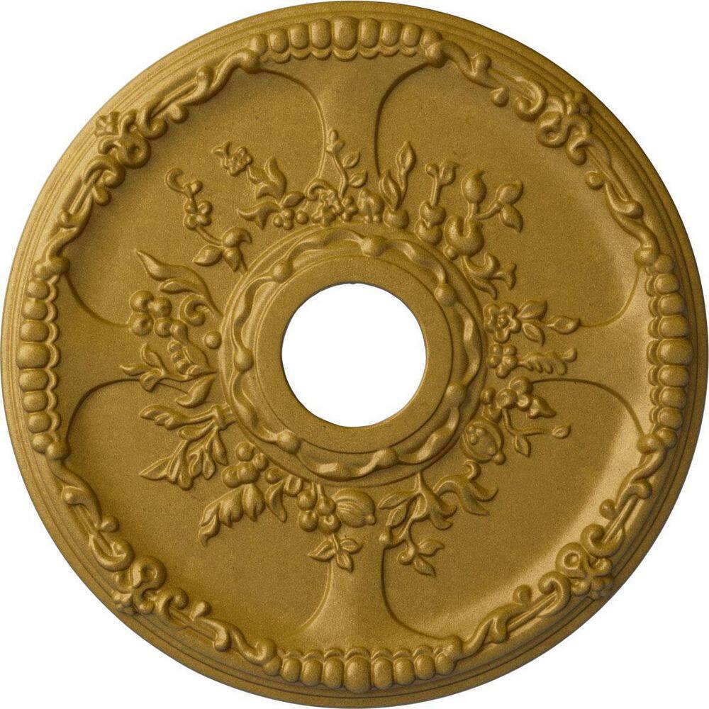 1-3/8 in. x 18 in. x 18 in. Polyurethane Antioch Ceiling Medallion, Pharaohs Gold price history on PriceWatchPro