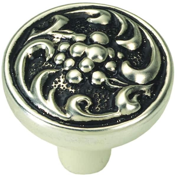 HICKORY HARDWARE Altair 1-3/8 in. Satin Antique Silver Cabinet Knob