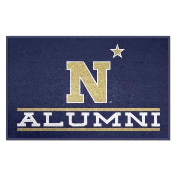 FANMATS U.S. Naval Academy Navy 19 in. x 30 in. Starter Mat Accent Rug