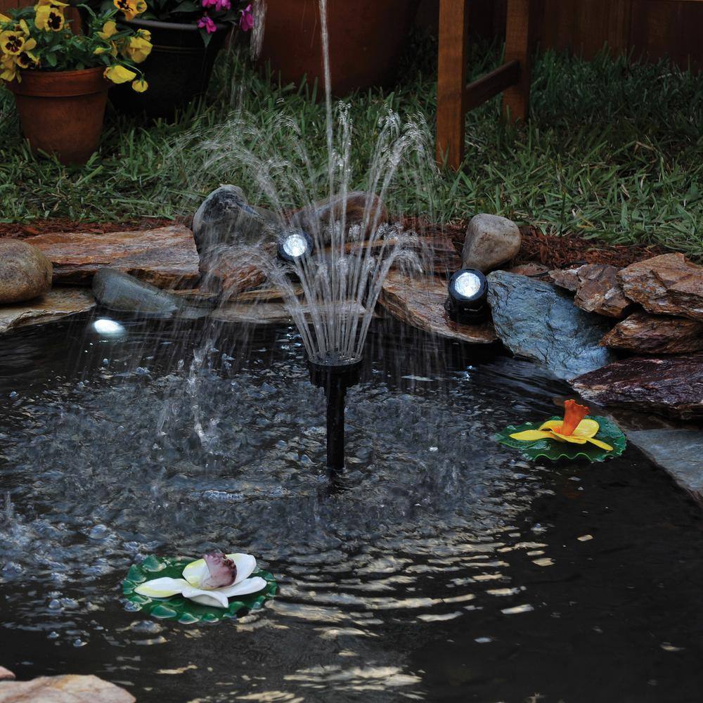 Black Medium Pond Filter Kit with Pump for 500 Gallons