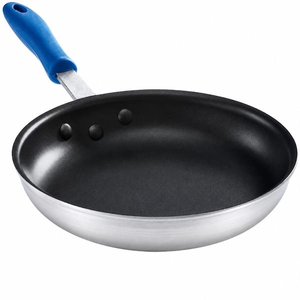 8 in Standard Weight Non-Stick Aluminum Fry Pan with Heat Resistant Removable Handle Sleeve