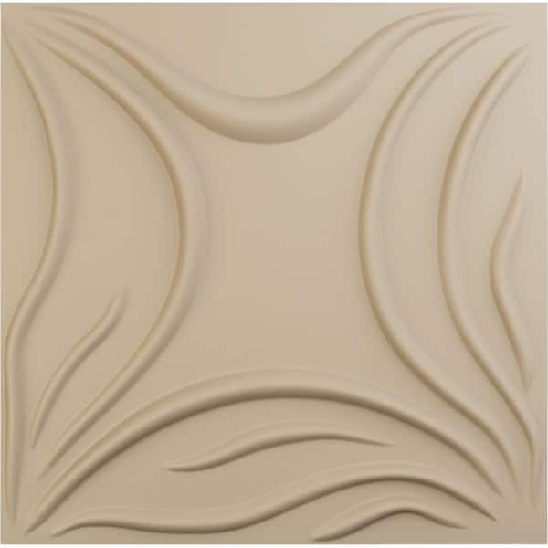Ekena Millwork 19 5/8 in. x 19 5/8 in. Savannah EnduraWall Decorative 3D Wall Panel, Smokey Beige (Covers 2.67 Sq. Ft.)