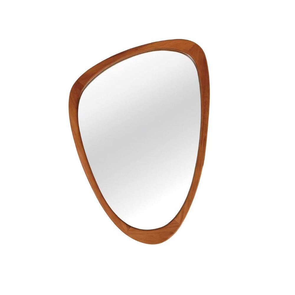 Light Brown 20 in. W x 30 in. H Irregular Solid Wood Framed Vanity Mirror Wall Decor Mirror Wall-Mounted Bathroom Mirror price history on PriceWatchPro