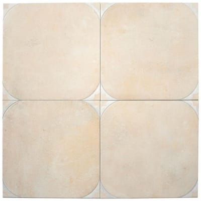 Citadel 17.42 in. x 17.42 in. Matte Beige Porcelain Large Format Wall and Floor Tile (14.75 sq. ft./Case) - 7 Pack