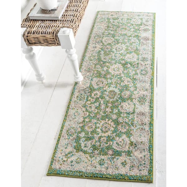 Penrose Krystle Green 2 ft. 2 in. x 6 ft. Runner Rug