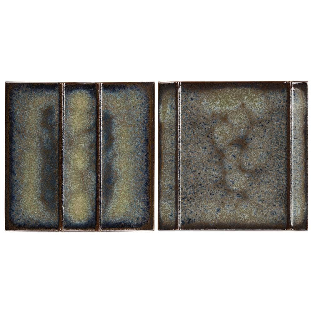 Hikari Garden Green 5.82 in. x 0.39 in. 3D Metallic Look Matte Porcelain Wall Tile Sample price history on PriceWatchPro