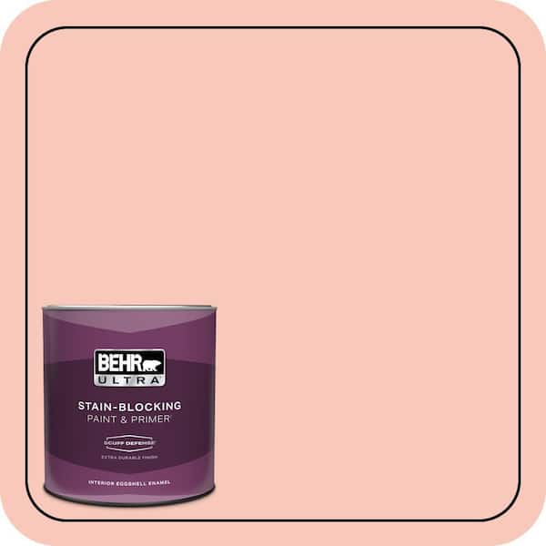 BEHR ULTRA 1 qt. #P180-2 Sherbet Fruit Extra Durable Eggshell Enamel Interior Paint & Primer