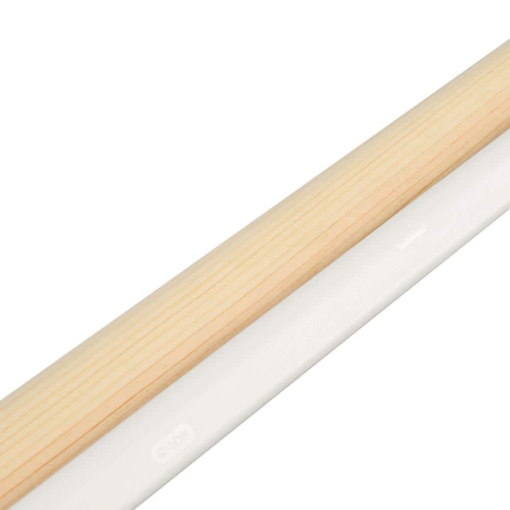 White 17 ft. Wood and Vinyl Door Weather Seal