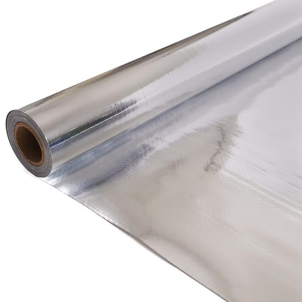 Wellco 48 in. x 25 ft. Double-Sided Aluminum Film Woven Fabric