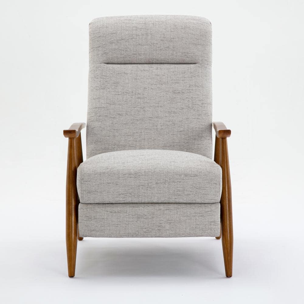 Mid-Century Modern Sea Oat Manufactured Wood Recliner