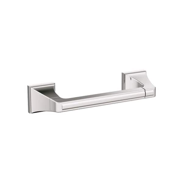 Mulholland Pivoting Double Post Wall Mounted Toilet Paper Holder in Polished Nickel