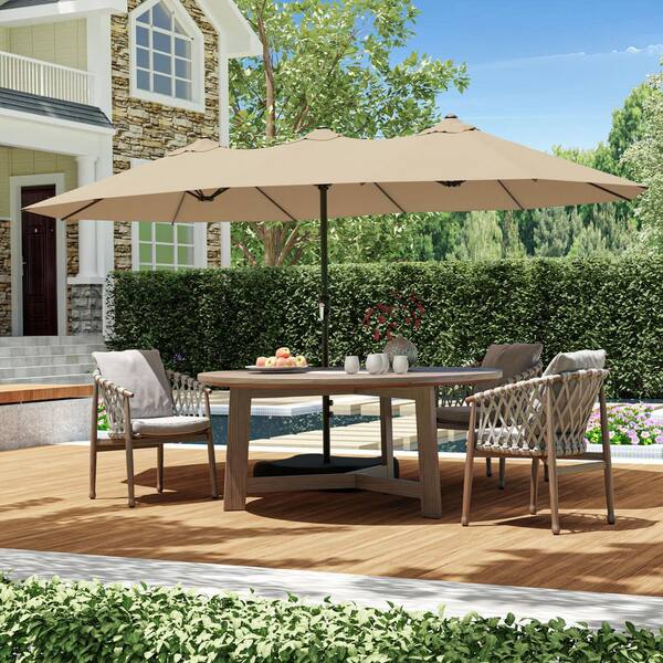 kayleigh offset solar led patio 10 cantilever umbrella HOMSHADE 10FT with Base Included, Beige Zamp RZ38 Air White Our Generation Carry Me Taglia:Small motion track and choose