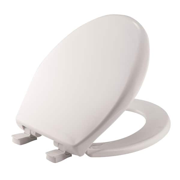 Church Affinity Round Closed Front Toilet Seat in Cotton White