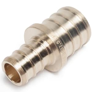 1/2 in. x 3/4 in. Brass PEX Barb Reducing Coupling Fitting (5-Pack)