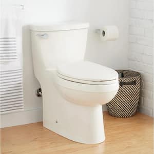 Bradenton 1-Piece 1.28 GPF Single Flush Elongated Toilet in White
