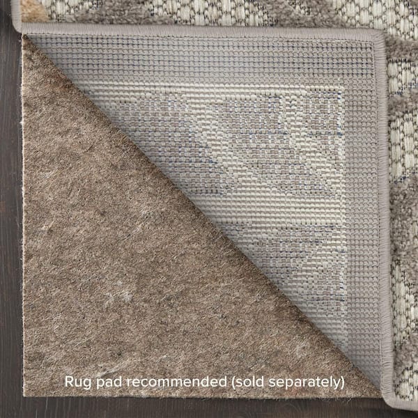 Nourison Aloha Natural 5 ft. x 5 ft. Square Floral Contemporary Area Rug - image 5