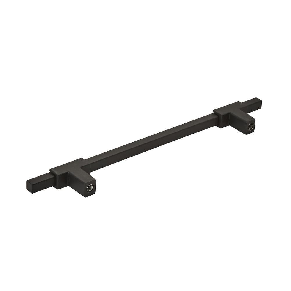Matte Black Aluminum Modern Cabinet Bar Pull with Mounting Hardware
