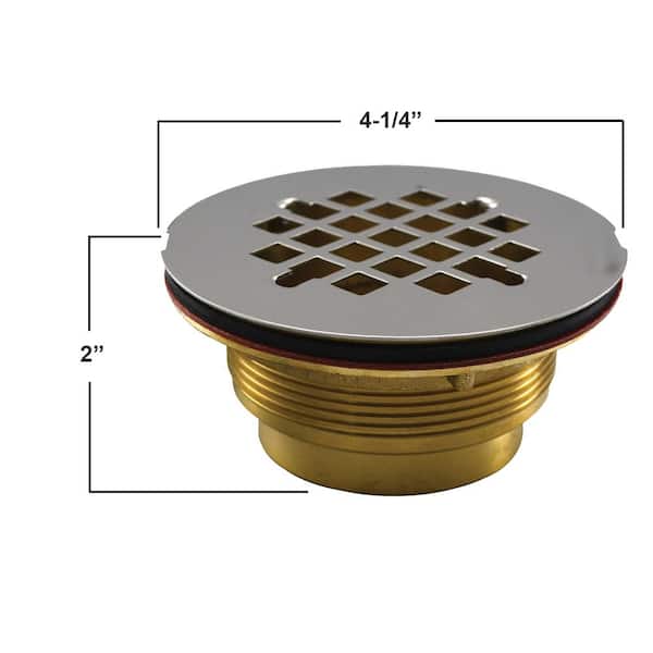 JONES STEPHENS 2 in. IPS Shower Stall Drain with 4-1/4 in