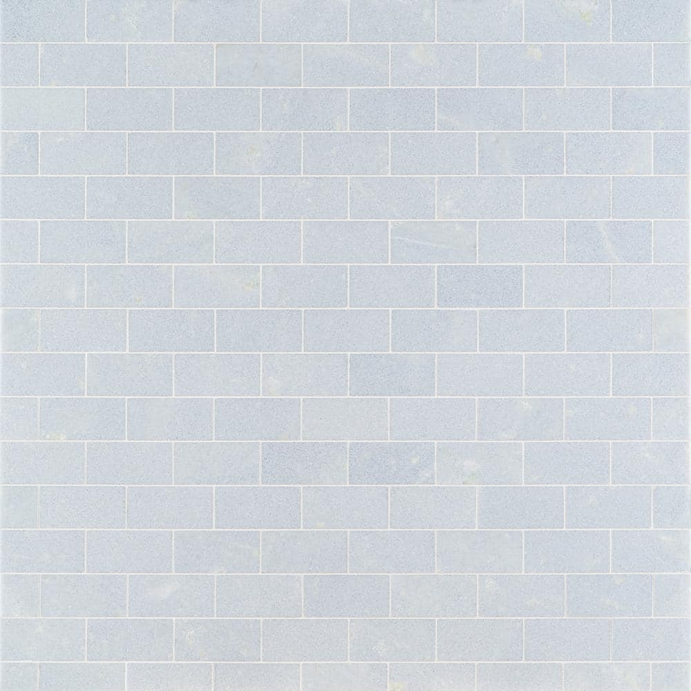 Raven Blue Celeste 3 in. x 0.39 in. Polished Marble Floor and Wall Tile Sample price history on PriceWatchPro