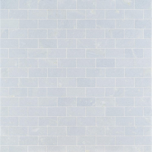 Ivy Hill Tile Raven Blue Celeste 3 in. x 6 in. Polished Marble Floor and Wall Tile (4 sq. ft./Case)