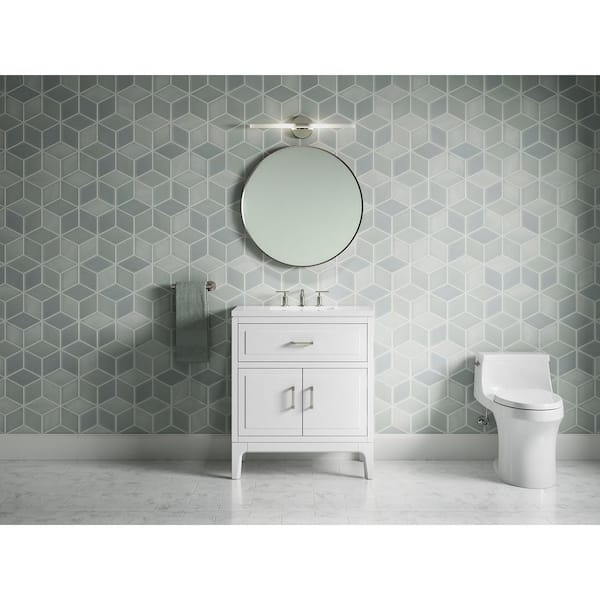 KOHLER Seer 30.12in. Single Sink Freestanding White Bath Vanity with White Quartz Top Assembled