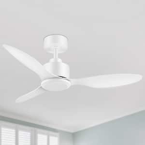 Sawyer 42 in. Indoor 6 Speeds White Ceiling Fan with Remote Control and Downrod Included