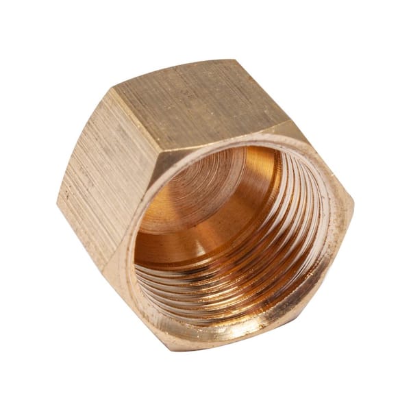 LTWFITTING 1/2 in. Brass Compression Cap Fitting (10-Pack)
