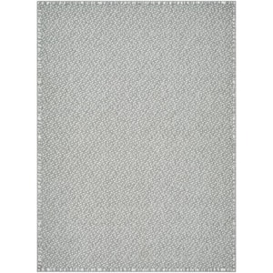 Bouclair Medium Gray Solid Color 7 ft. x 9 ft. Indoor Area Rug
