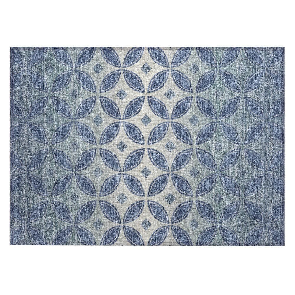 Chantille Machine Washable Indoor/Outdoor Abstract ACN2423 Teal 2 ft. x 3 ft. Accent Rug price history on PriceWatchPro