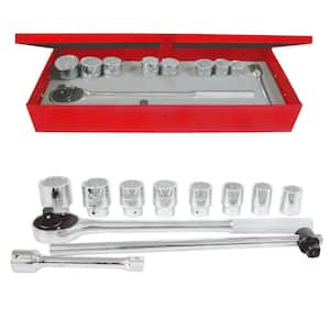 3/4 in. Drive 12-Point Hand Socket & Accessories Set (11-Piece)