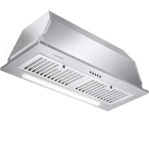 30 in. 900 CFM Ducted Under Cabinet Range Hood in Stainless Steel with 3-Speed Exhaust Fans and Dishwasher-Safe Filters