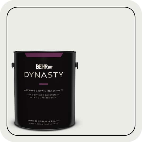 BEHR DYNASTY 1 gal. #52 White Eggshell Enamel Interior Stain-Blocking Paint & Primer