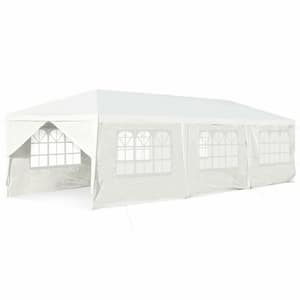 10 ft. x 30 ft. White Outdoor Party Wedding Tent Canopy Heavy-duty Gazebo