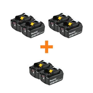 Makita BL1830B-2 18V Lithium-Ion Battery 2-Pack – 3.0 Ah, With Fuel Gauge (Open Box, Non-Retail Packaging)